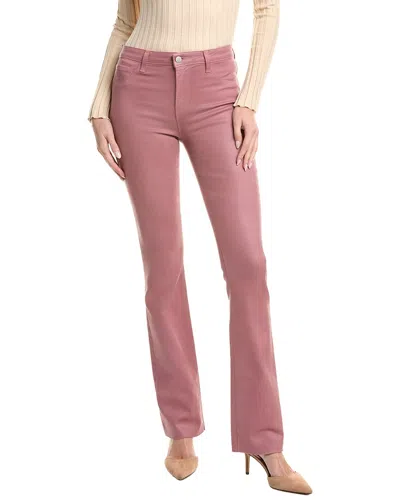 L'agence Ruth High-rise Straight Raw Hem Jean In Pink