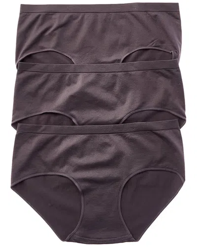 Wacoal B.tempt'd By  3pk Comfort Intended Daywear Hipster In Brown