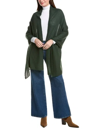 Amicale Cashmere Feather Weight Cashmere Travel Wrap In Green