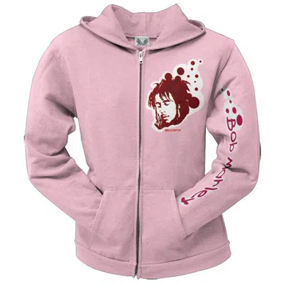 Bob Marley Women's Deep Juniors Zip Hoodie In Pink In Pink
