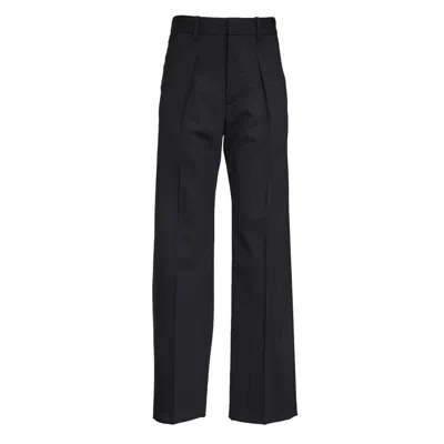 Isabel Marant Carrot Fit Tailored Trousers With Pleats In Black