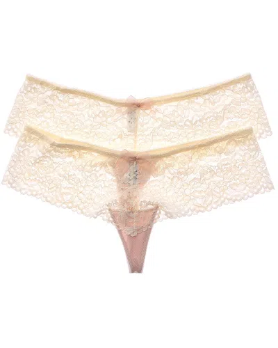 Wacoal B.tempt'd By  2pk Ciao Bella Tanga In Neutral