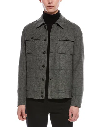 Paisley & Gray Hilo Wool-blend Button Jacket In Gray
