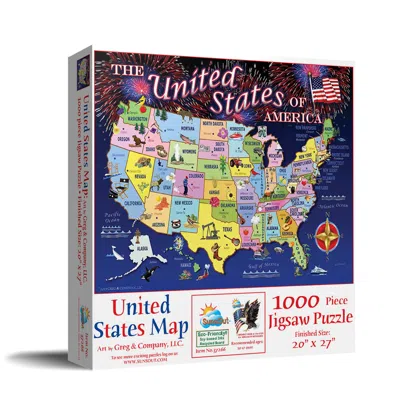 Sunsout United States Map 1000 Piece Jigsaw Puzzle For Adults Fourth Of July In Multi