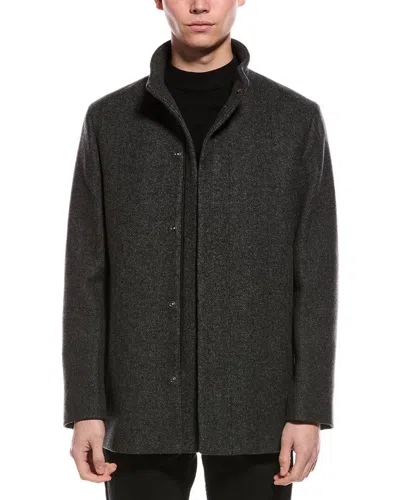 Theory Clarence Wool-blend Coat In Gray