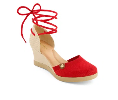 Andrea Women's Wedge Ankle And Calf Strap Espadrilles 88318 In Animal Print