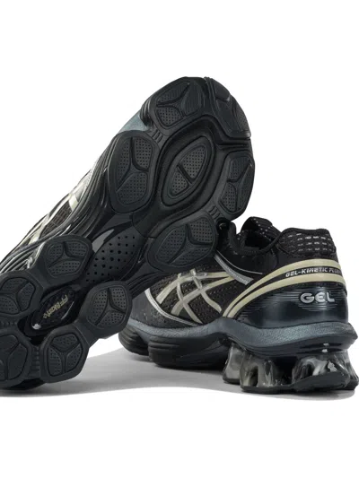 Asics Gel Kinetic Fluent Sneakers With Textured Upper And Sculpted Design In Black