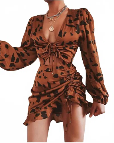 Honey Peaches Women's Vixen Dress In Brown In Brown