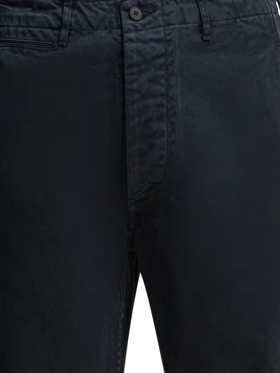 Auralee Tailored Trousers With Pockets And Loops In Black