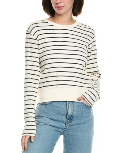 Perfectwhitetee Rib Striped Boxy T-shirt In White