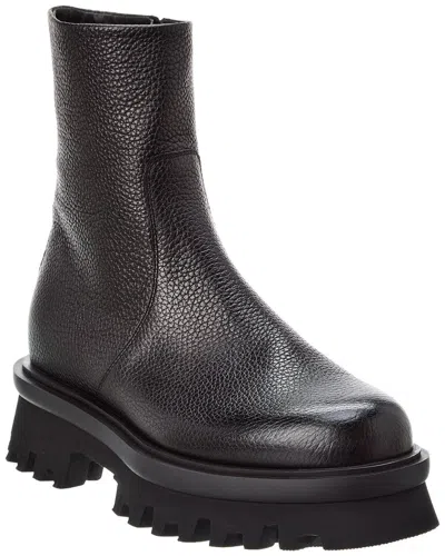 Ferragamo Klem Leather Boot In Black