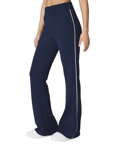 Spanx Airpique Flare Track Pant In Blue