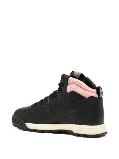Autry High-top Sneakers Contrast Sole In Black