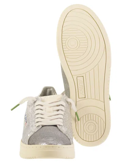 Autry Dallas Sequinned Trainers In Animal Print