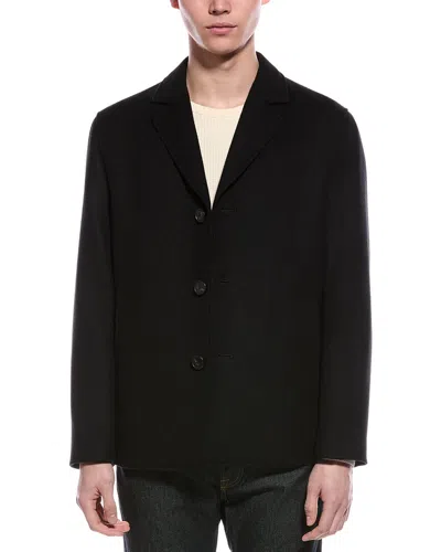Theory Wool Coat In Black