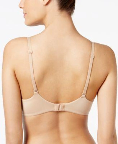 Calvin Klein Perfectly Fit Plunge Push Up Bra Qf1120 In Bare