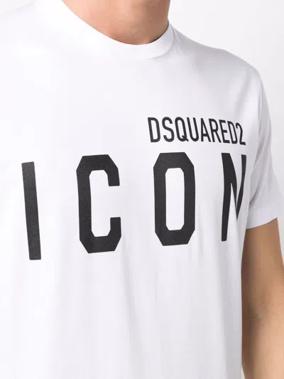 Dsquared2 Cotton Crew Neck T-shirt In White