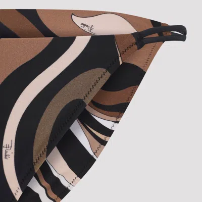 Pucci Abstract Patterned High-waisted Bikini Bottom In Multi