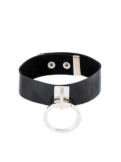 Shop Manokhi Kimia Circle-appliqué Choker In Black