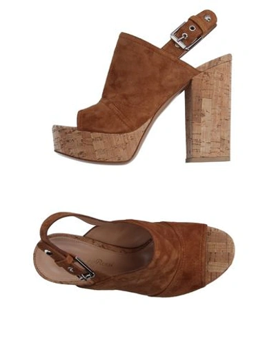 Shop Gianvito Rossi Sandals In Brown