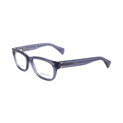 Alexander Mcqueen Blue Acetate Frames In Blue