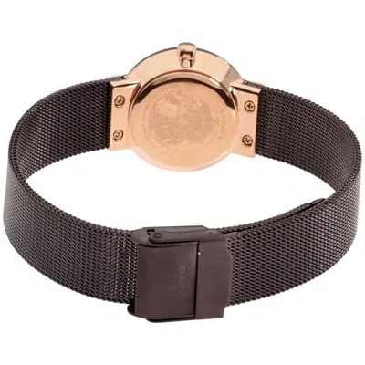 Bering Brown Stainless Steel Dress Women's Watch In Brown