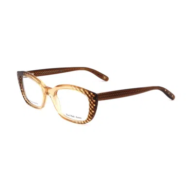 Bottega Veneta Bicolor Acetate Glasses Women's (frames) In Brown