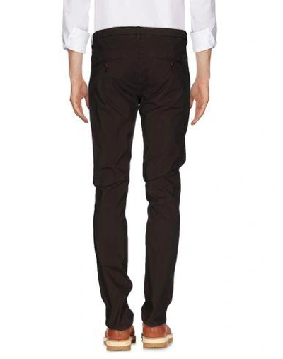 Shop Dondup Casual Pants In Dark Brown