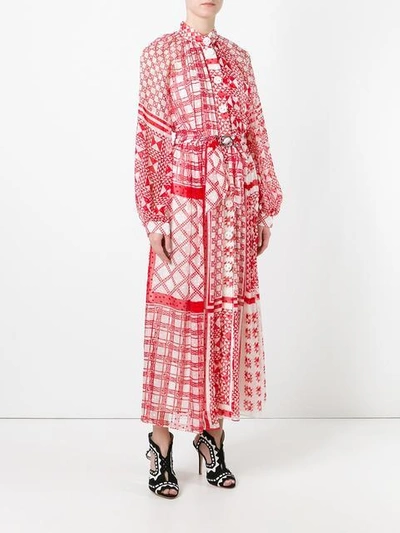 Fendi Foulard-print Plumetis-chiffon Midi Dress