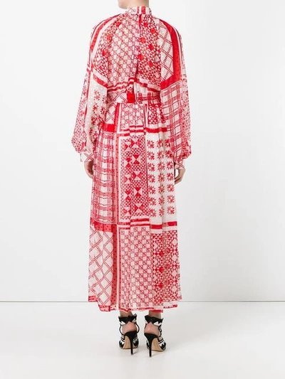 Fendi Foulard-print Plumetis-chiffon Midi Dress