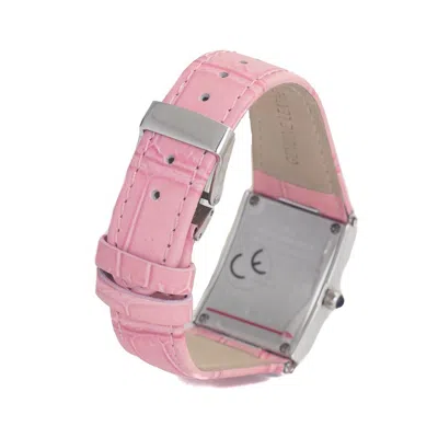 Chronotech Multicolor Leather Watch In Pink