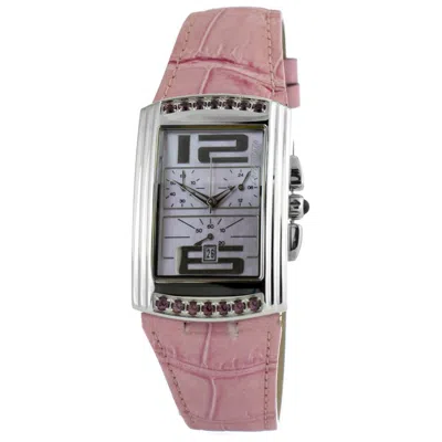 Chronotech Multicolor Leather Watch In Pink