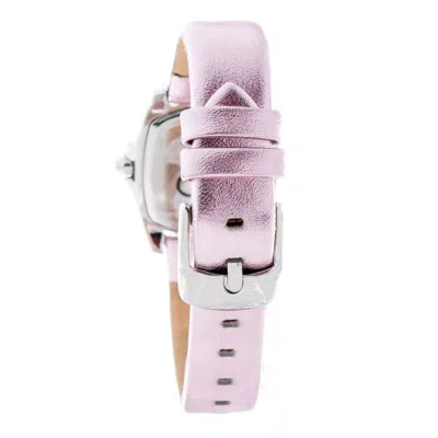 Chronotech Multicolor Leather Watch In Purple