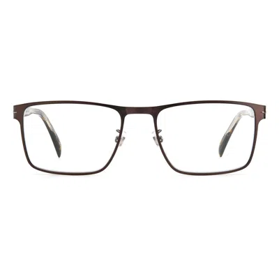 David Beckham Brown Metal Glasses Men's (frames) In Brown