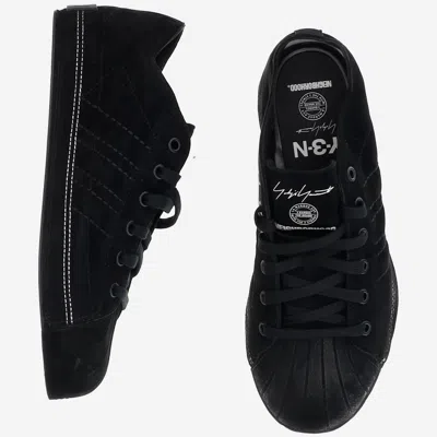Adidas Y-3 X Nhbd X Dainese Adidas Y 3 X Nhbd X Dainese Y 3 X Neighborhood Leather Sneakers In Black