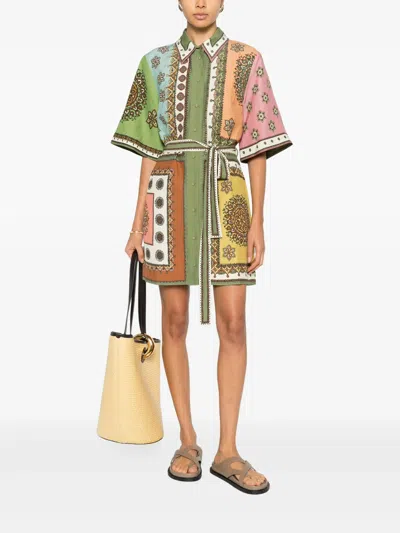 Alemais Contina Printed Mini Dress In Multi