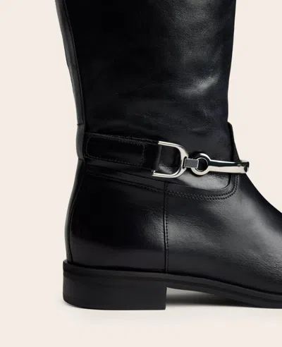 Kenneth Cole Maza Leather Riding Boot In Black