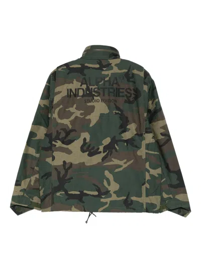 Alpha Industries Studio M-65 Camo Field Jacket Clothing In Green