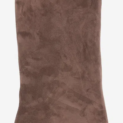 Amina Muaddi Women Brown Pointed-toe Boots, 7 Luxury Boots For Women Darveys In Brown