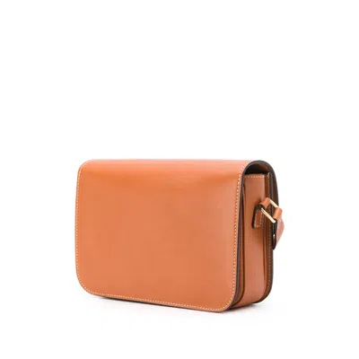 Celine Brown Shoulder Bags Women In Orange