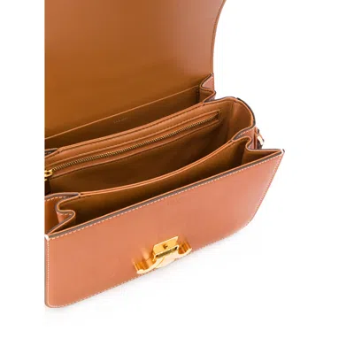 Celine Brown Shoulder Bags Women In Orange