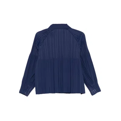 Issey Miyake Coats Blue In Blue