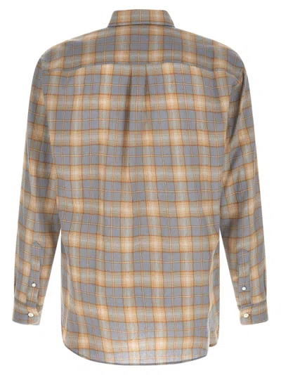 Auralee Plaid Shirt In Brown