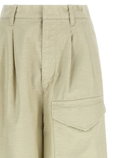 Auralee Panelled Trousers In Green