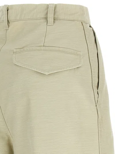 Auralee Panelled Trousers In Green