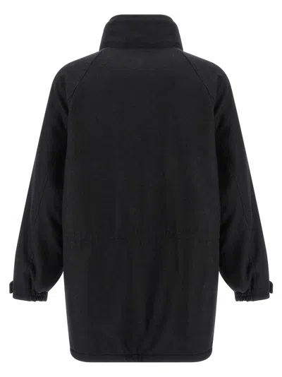 Auralee Flannel Jacket In Black