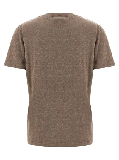 Auralee Brown Cotton T-shirt In Brown