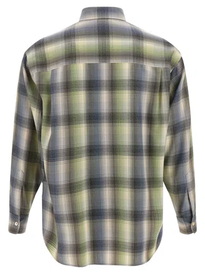 Auralee Ultra Fine Wool Shirt In Green