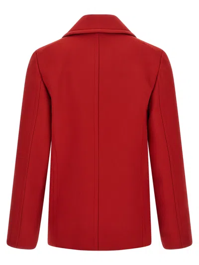 Auralee Wool Coat In Multi