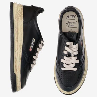 Autry X Maison Mihara Supvint Low X Mihara Yasuhiro Sneakers In Black